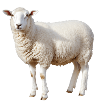 Sheep on a plain outdoor background png