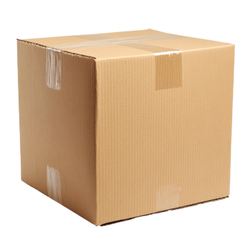 Cardboard box ready for shipping png