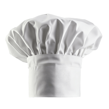 Traditional chef hat for professional culinary use png