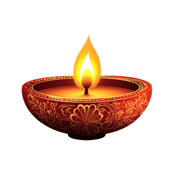 An oil lamp brightening a festive scene png