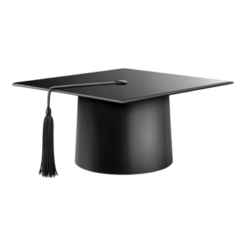 Black Graduation Cap png