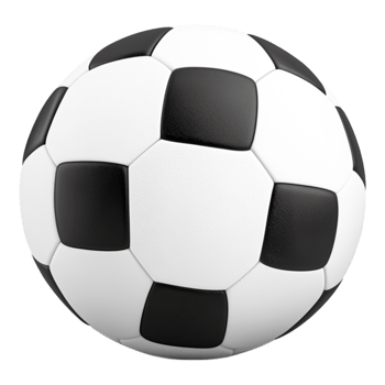 Classic Black and White Soccer Ball png