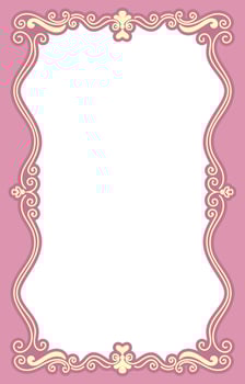 pink frame wedding card frame love card roll vector