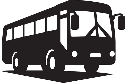 Side view of a bus vector