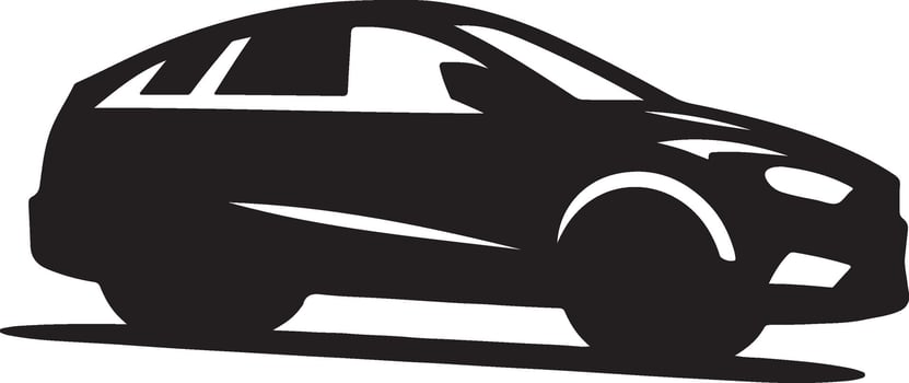 Silhouette of a car vector