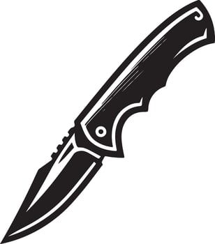 Kitchen utility knife icon. vector