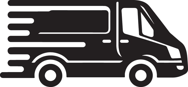 Minimalist van icon. vector