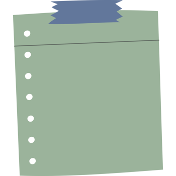 green blank sticky note png