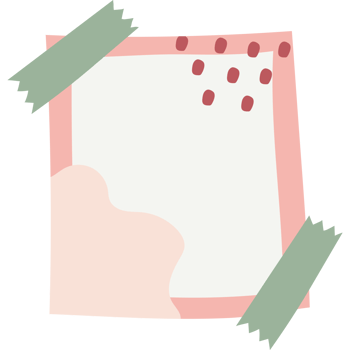 blank sticky note with washi tape png