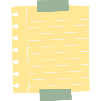 notebook sticky note style png
