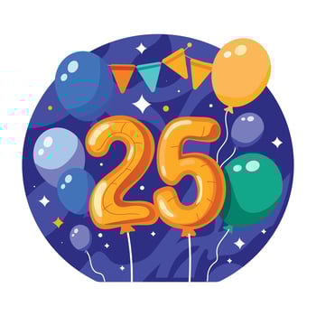 New year celebration illustration in flat style vector