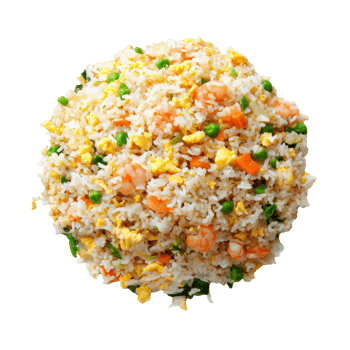 Shrimp and veggie fried rice bowl png