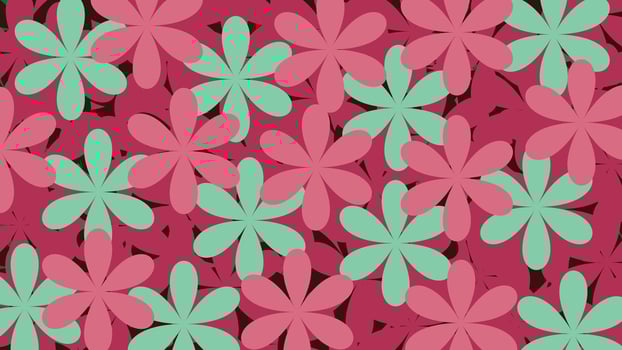 Pink and Green Paradise vector