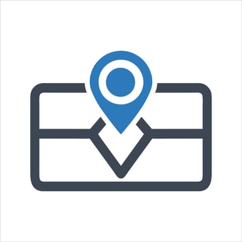 GPS navigation icon. Mobile phone icon vector