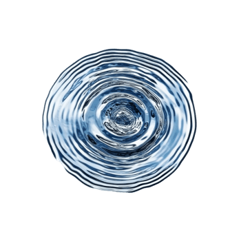 Ripples expanding in clear water png