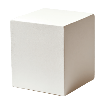 Versatile white display cube png