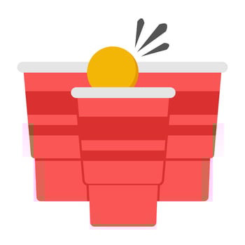 Modern design icon of beer pong vector