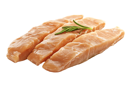 Chicken meat isolated on transparent background. png