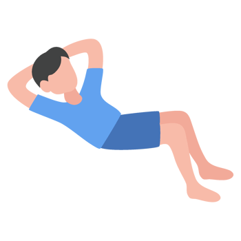 person doing yoga. man sit ups png