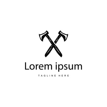 Ax Logo Woodcutter Template vector