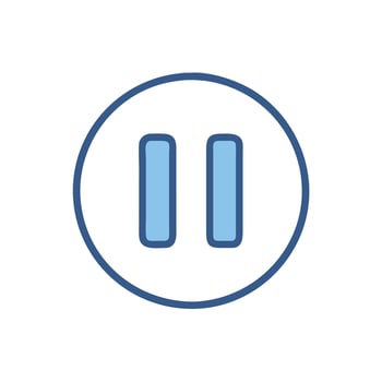 Two buttons in a circle icon vector