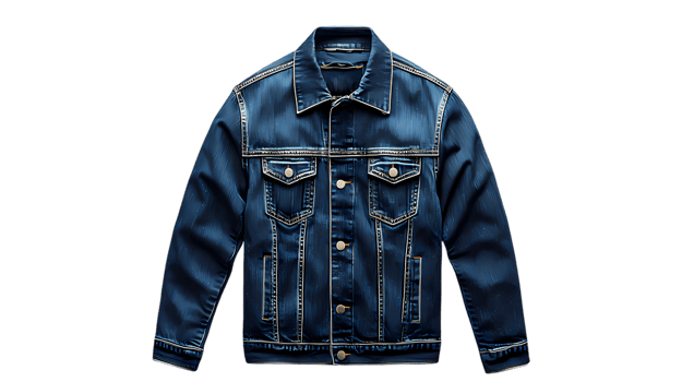 a denim jacket on a transparent background png