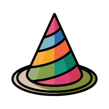 Colorful Baby Party Cap Illustration vector