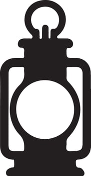 Beautiful Lantern Silhouette for Branding vector