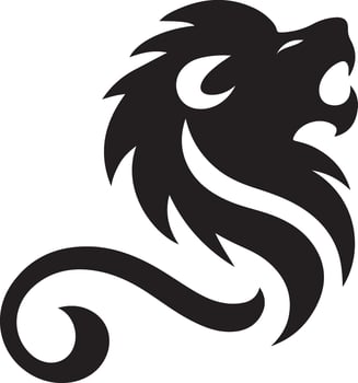 Eye-Catching Roaring Lion Illustration for Use vector