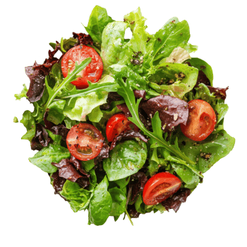Fresh garden salad with cherry tomatoes and greens png
