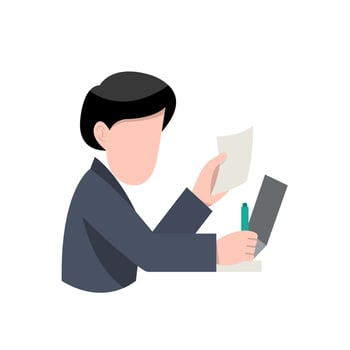 Man Office Worker vector