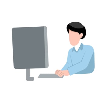 Male Corporate Worker vector