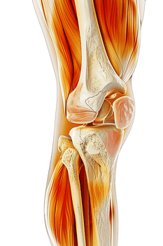 Anatomical leg, background png