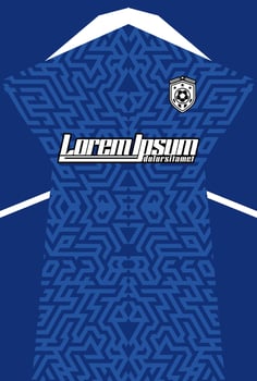 Abstract background for sports jersey pattern blue vector
