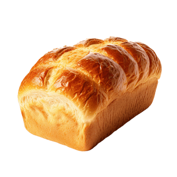 Bread loaf isolated on transparent background png