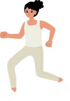 woman running healthy lifestyle png