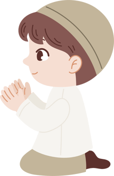 muslim boy praying png