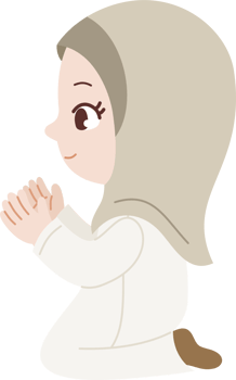 hijab girl praying png