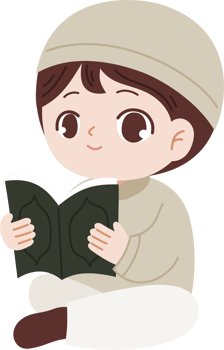 muslim boy reading book png