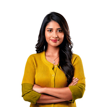 a woman with a yellow top and a yellow shirt png