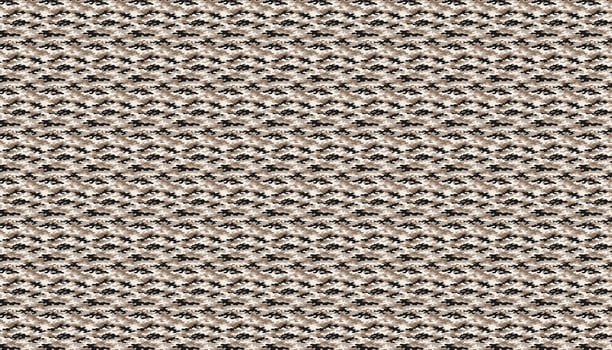 Closeup detail of beige knitted camouflage fabric pattern texture background. illustration. vector