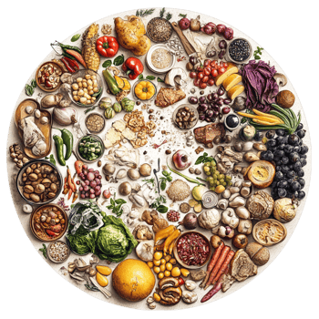 Artistic Representation of a Culinary World png