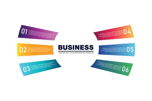 6 steps Round Business infographics main icon with 6 step relevent elements design template with 3 options vector