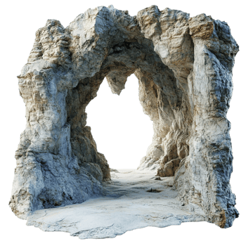 Cave View from Inside on transparent background png