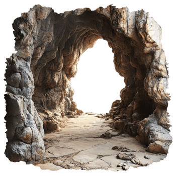 Cave View from Inside on transparent background png