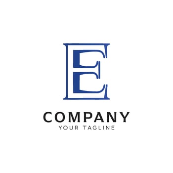 Elegant logo illustration highlighting the initial E vector