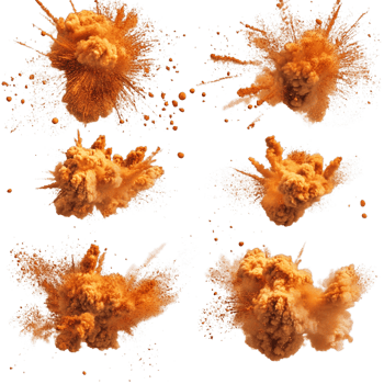 Explosion Set on transparent background png