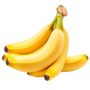 Fresh bananas stacked neatly on a clean surface png