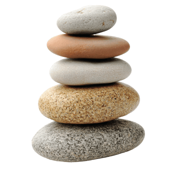 Stacked stones arranged for balance and calmness png