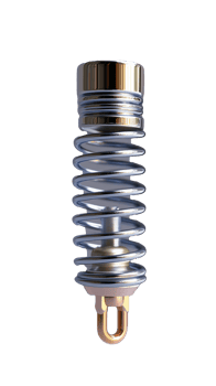 Metal car suspension spring png